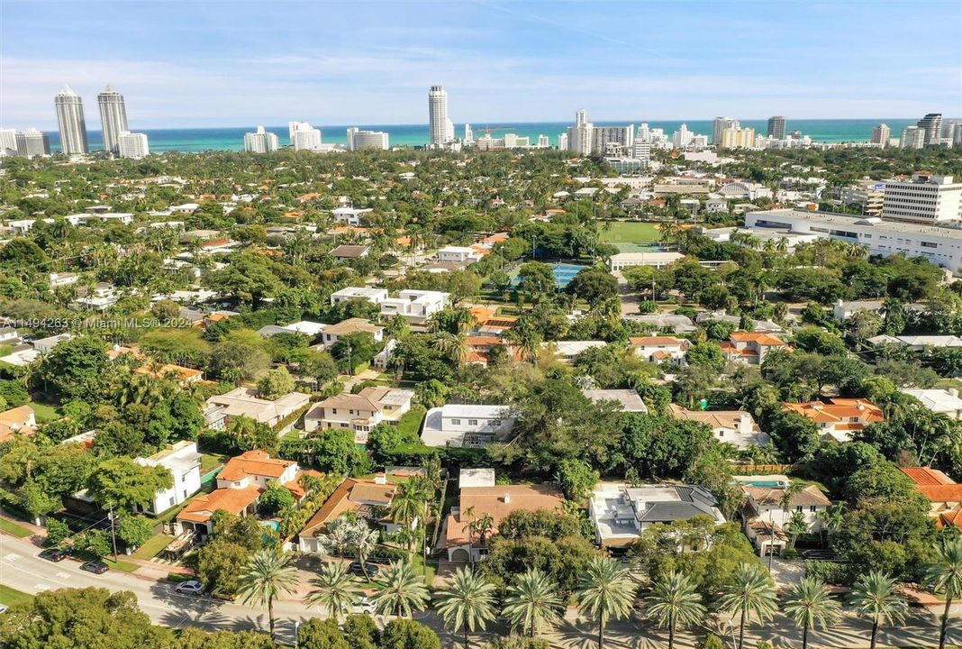 East towards the Beaches