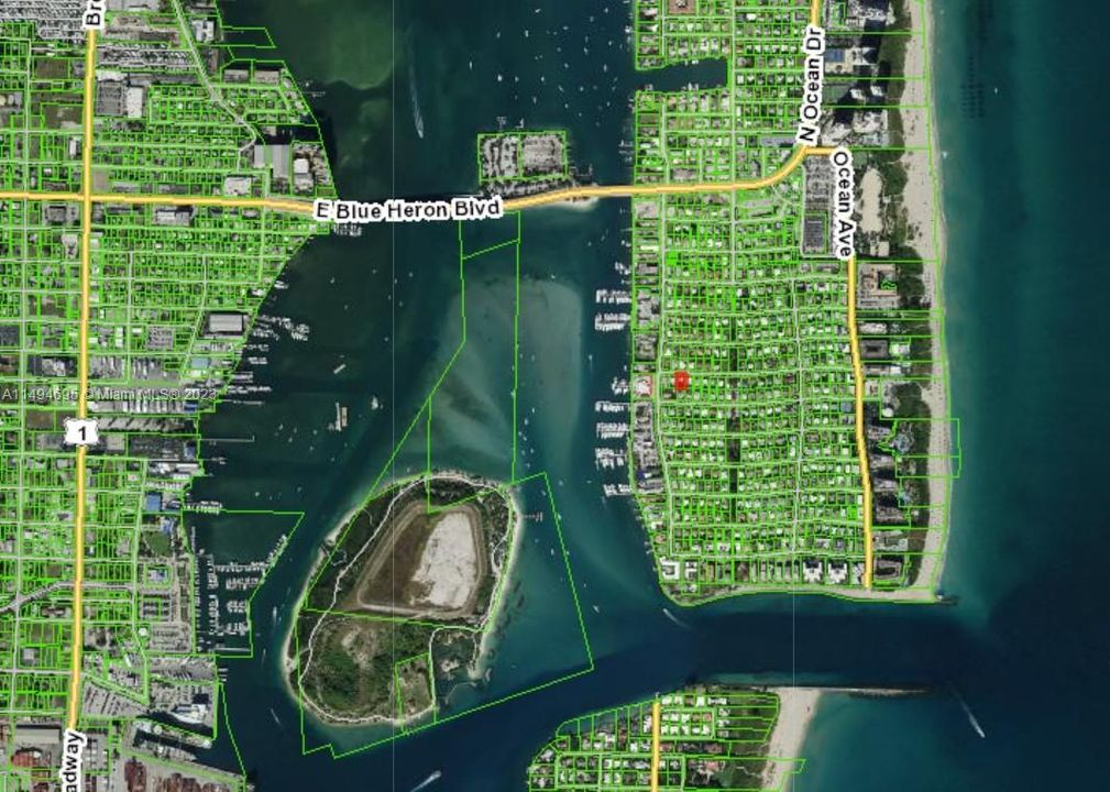 Taken from PBC Property appraisers site - House in RED outlined