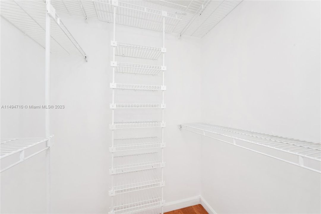 Master bedroom first closet