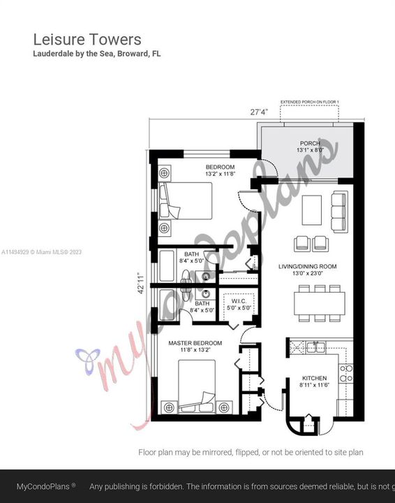 Recently Rented: $4,000 (2 beds, 2 baths, 1070 Square Feet)