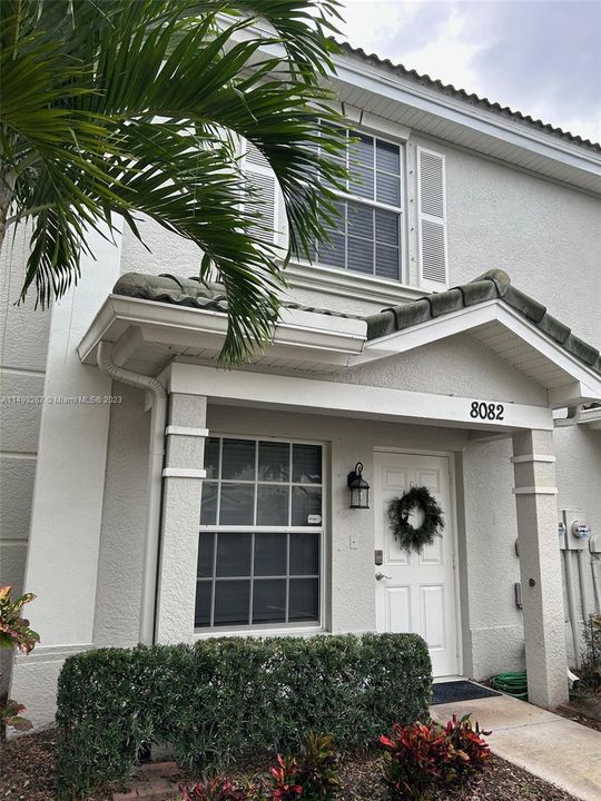 Entrance to townhome