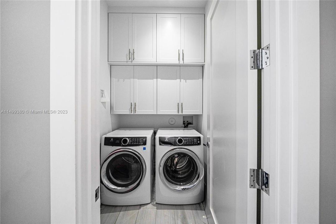 Laundry room located at the 1st floor