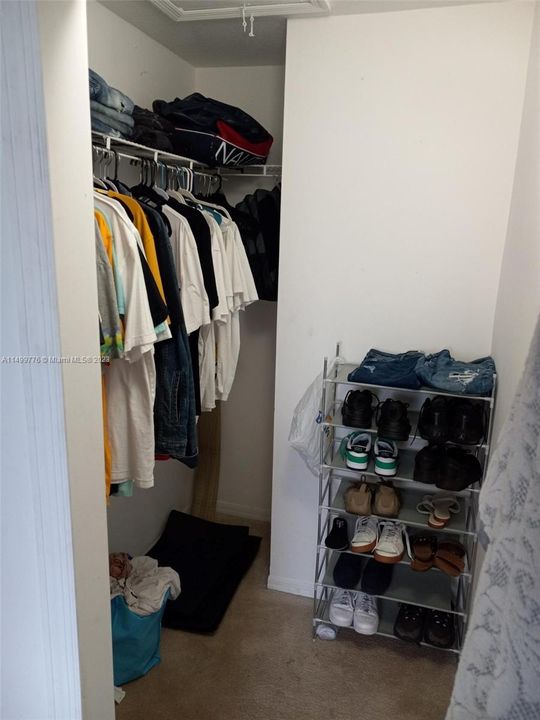 Master walk-in closet