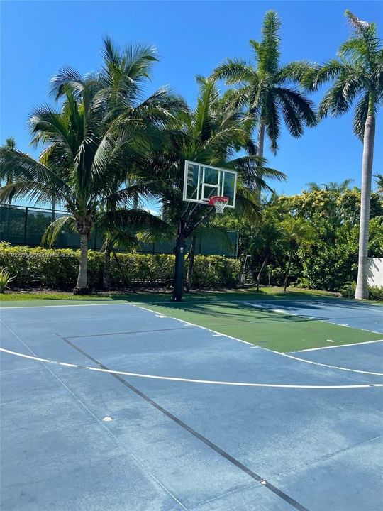 View of basketball court