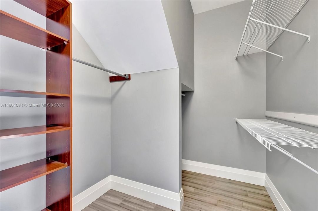 3rd level master Suite Walk in closet