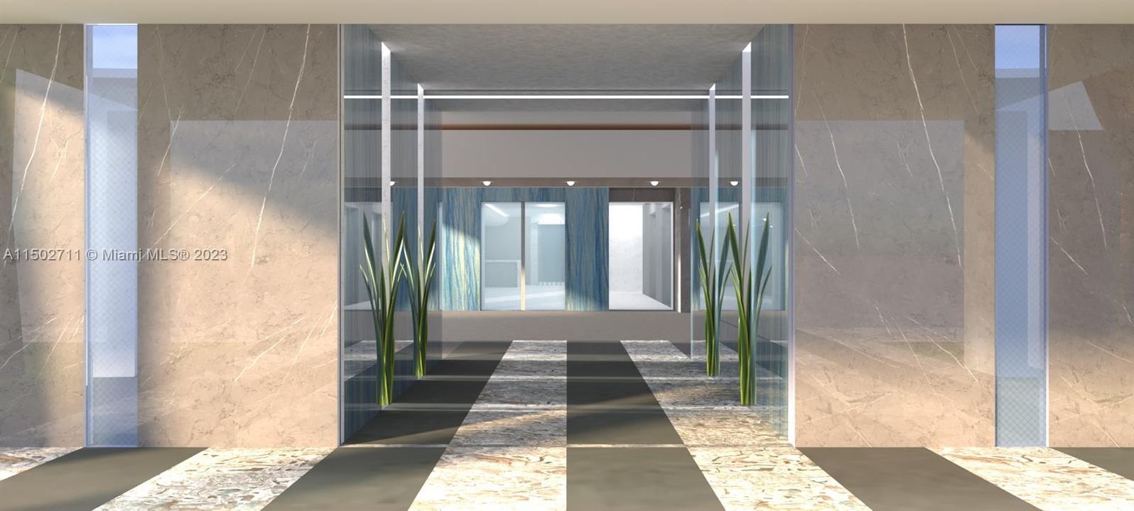 building entrance rendering