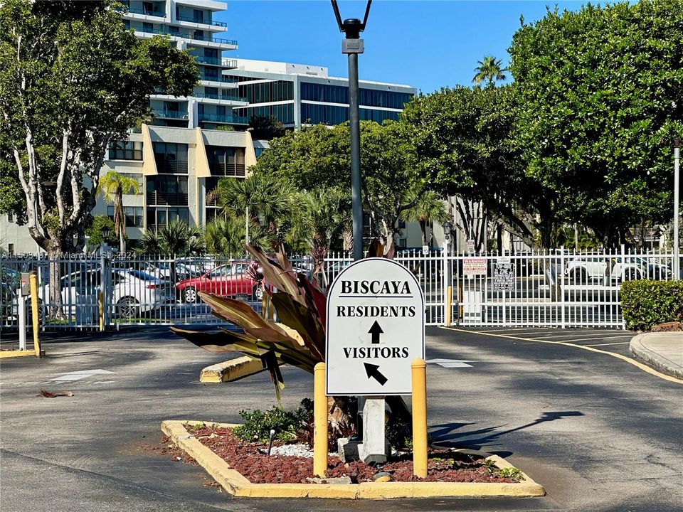 Biscaya is a gated community with intercom access for your visitors. 20400 W Country Club, Aventura, FL, Biscaya Condominium.