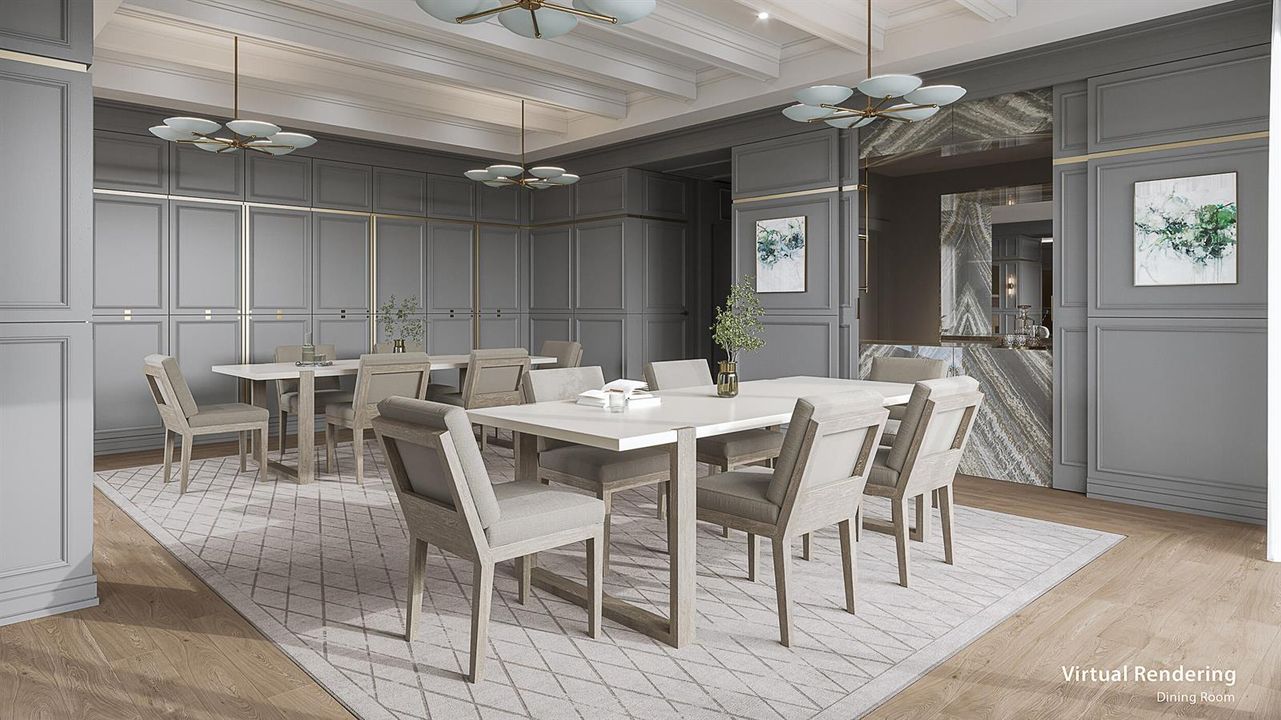 Caretta Entertaining Room Rendering