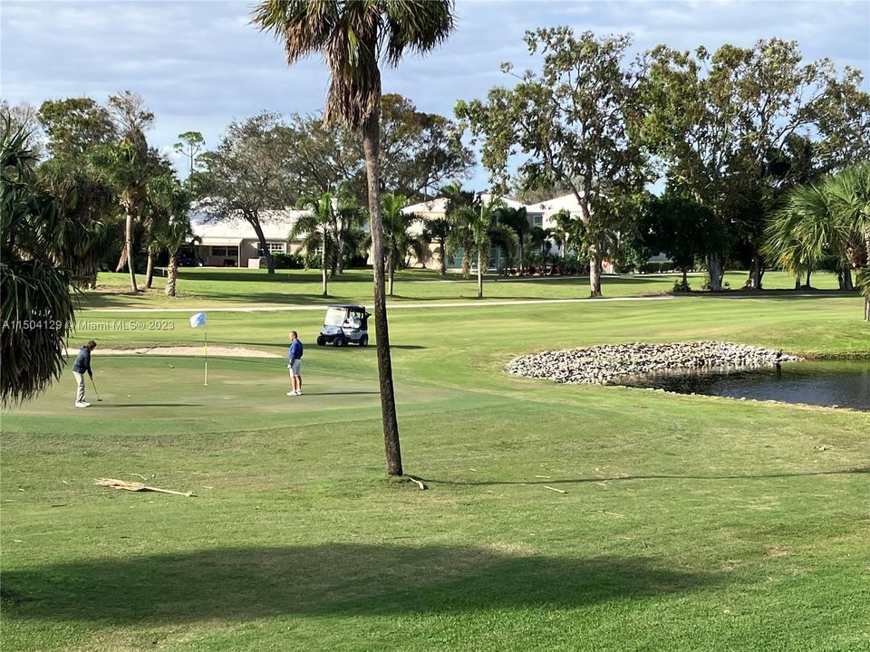 Views from the condo of 7th green