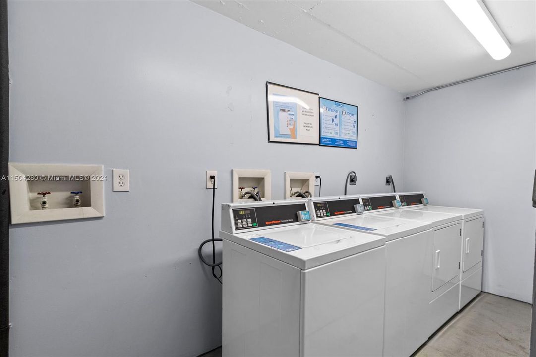 Laundry on the same floor