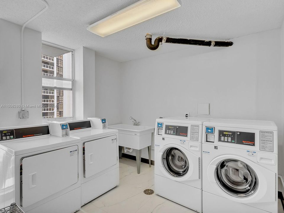 2/washer & dryers per floor-but can install