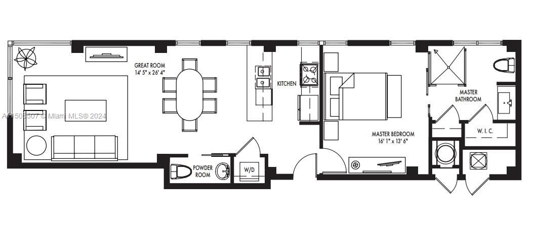 Recently Rented: $4,400 (1 beds, 1 baths, 982 Square Feet)