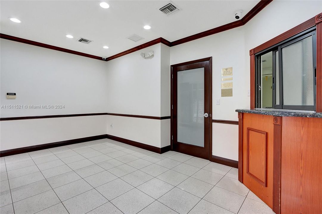 entry reception, waiting room