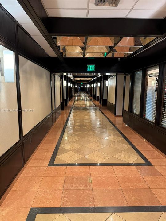 Lobby level Hallway