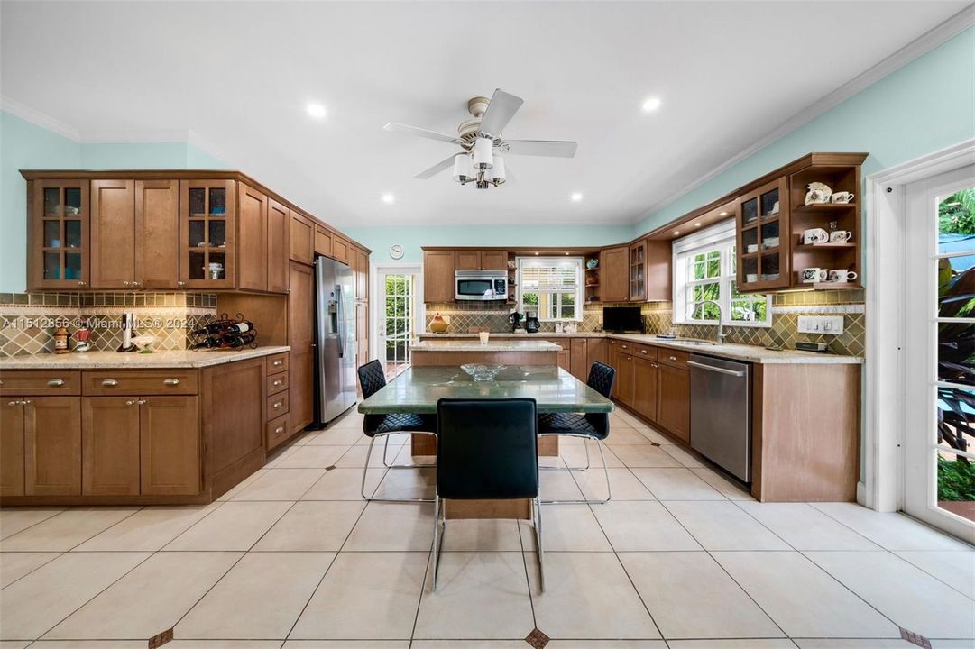 Expansive Eat-in Kitchen