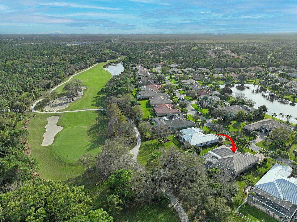 Fairway views from the backyard of the 7th Fairway