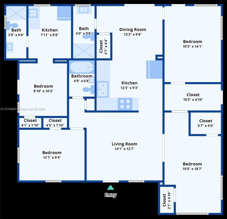 Recently Sold: $709,900 (4 beds, 3 baths, 1432 Square Feet)