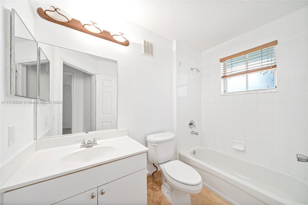 2nd bathroom for this 3 bed & 2 bath 1,549 SF offering.  Larges style and fewest sytle of units in the community.  Rare offering.