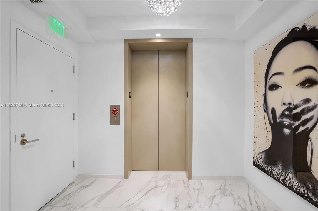 Private Elevator landing