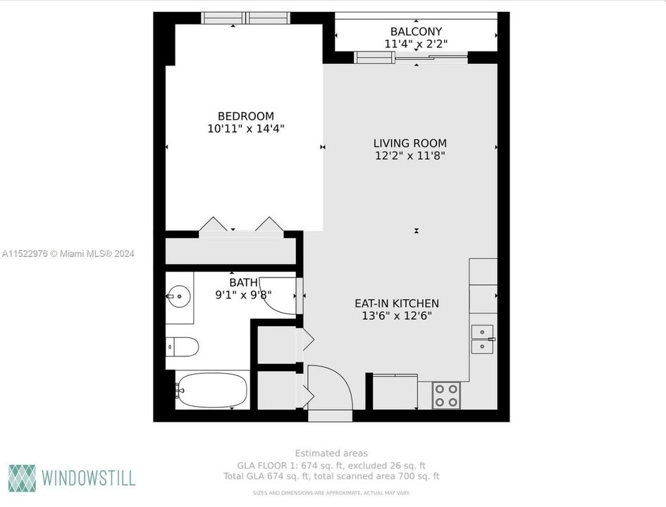 For Sale: $390,000 (1 beds, 1 baths, 651 Square Feet)