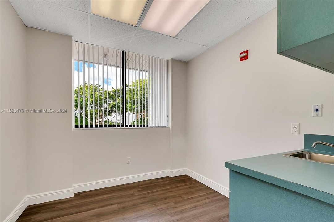 exam room with sink