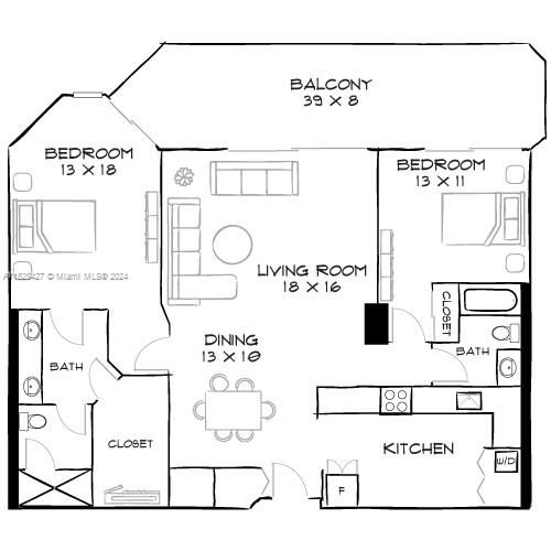 Active With Contract: $5,184 (2 beds, 2 baths, 1404 Square Feet)