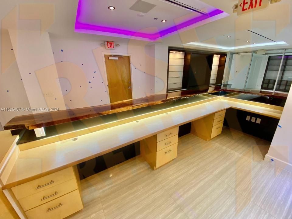 Large Reception desk greets patients