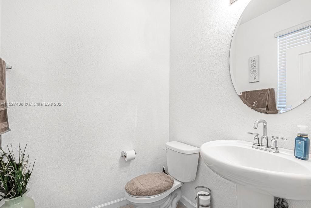 Half bathroom downstairs