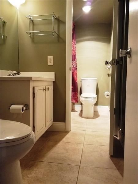 half bathroom separated off master bath