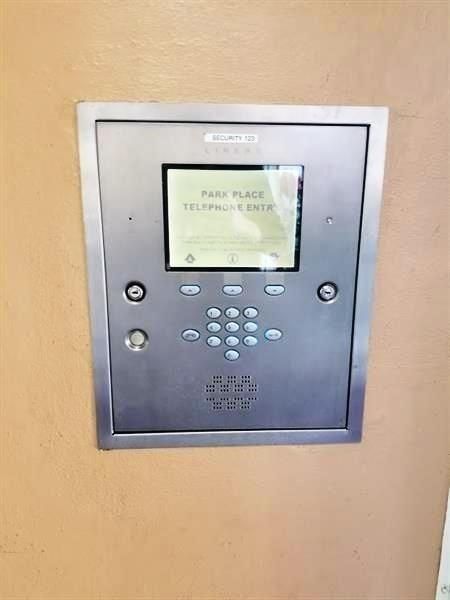 Secure call box entry for Arbor Bldg