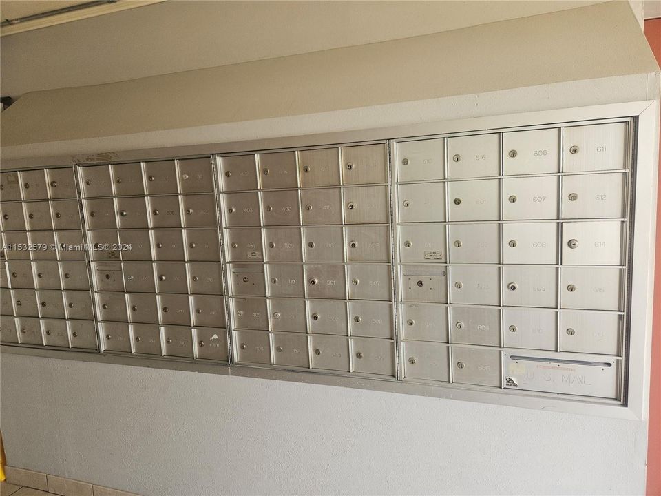Mailboxes at Lobby Ground Floor