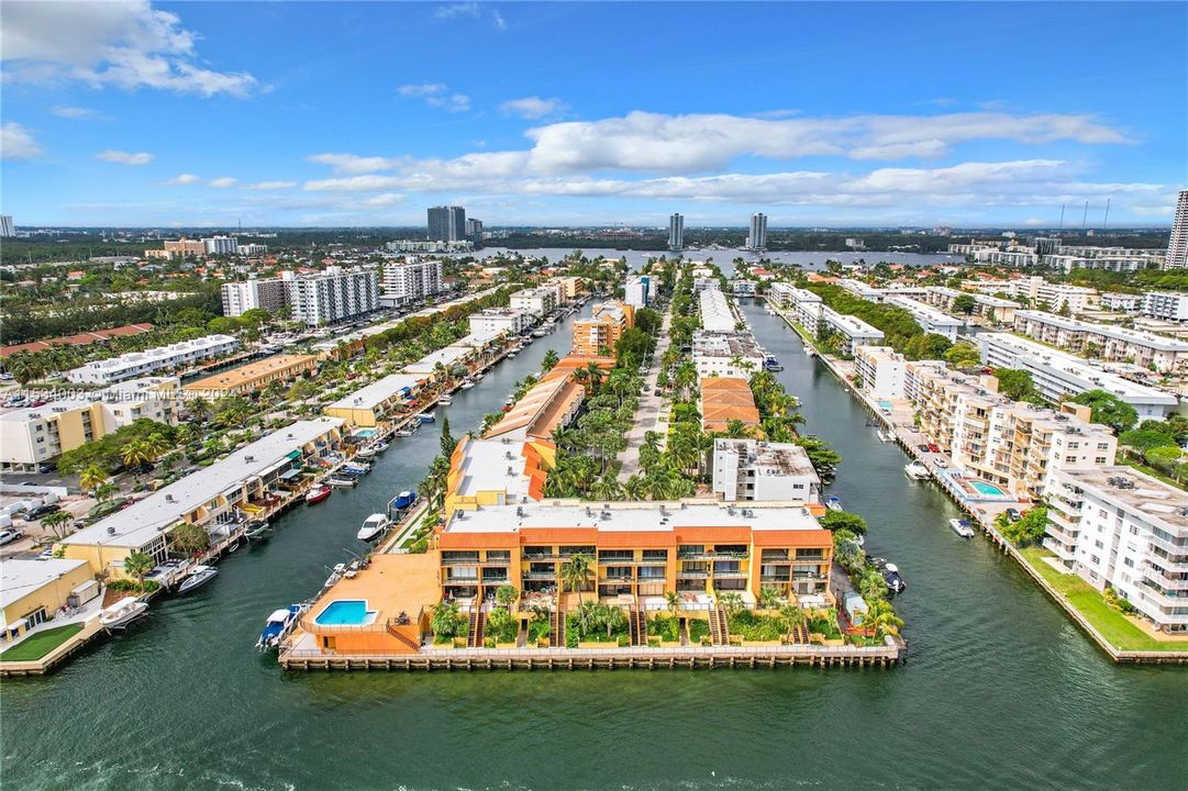 Pelican Landing condominium View from the water