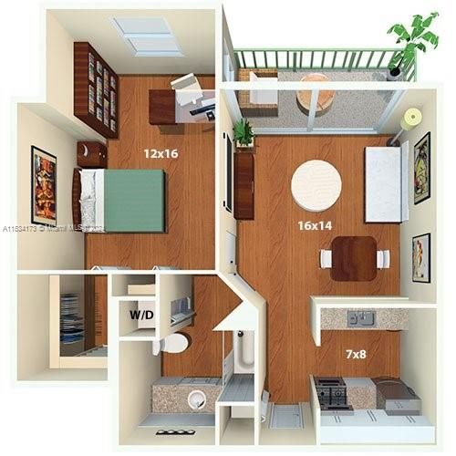 Recently Rented: $2,926 (1 beds, 1 baths, 797 Square Feet)