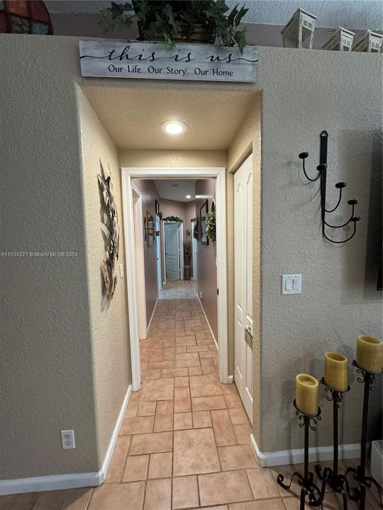 hallway to guest rooms