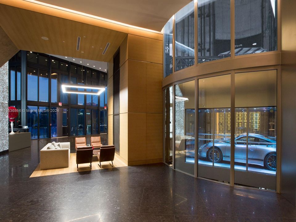 Lobby showing car elevator
