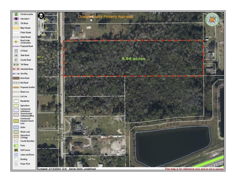 Map Image Zoomed - 12995 Reaves Rd