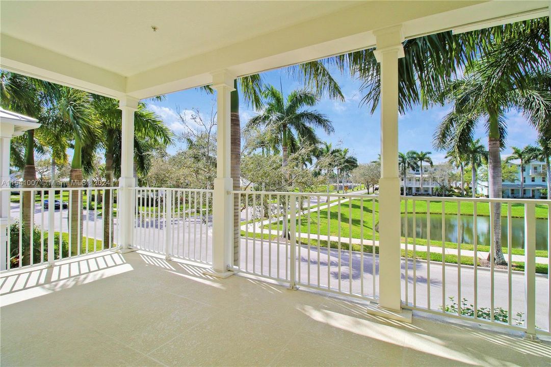 Balcony Overlooking Lake