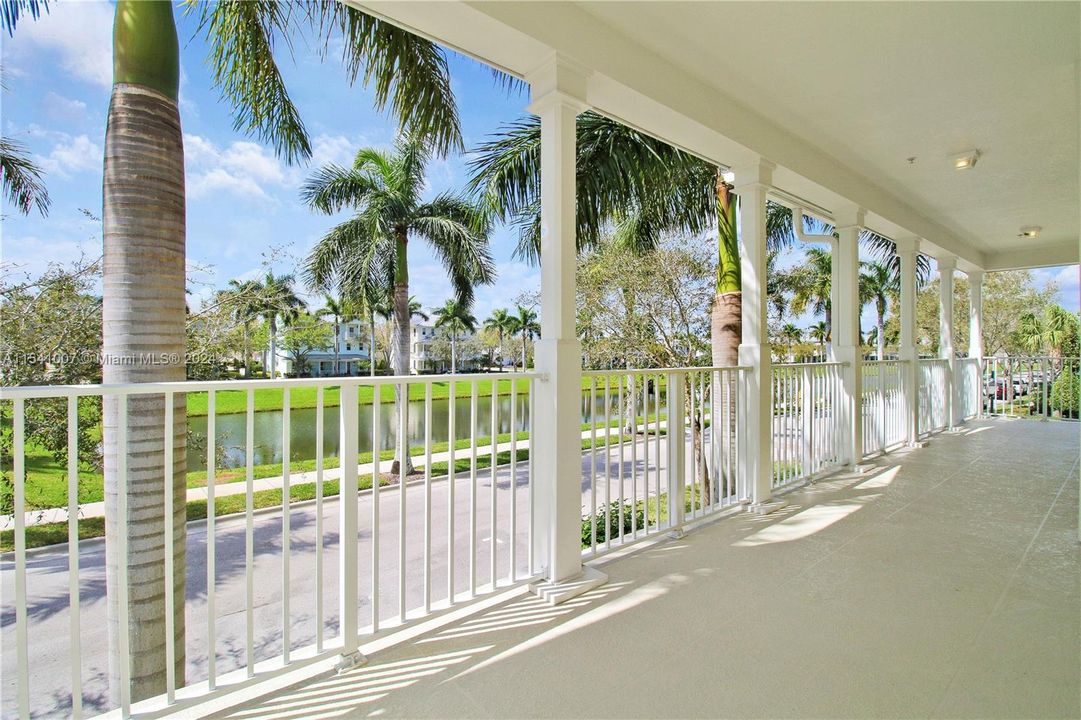 Balcony Overlooking Lake