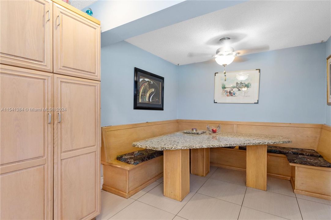 Huge indoor laundry room.