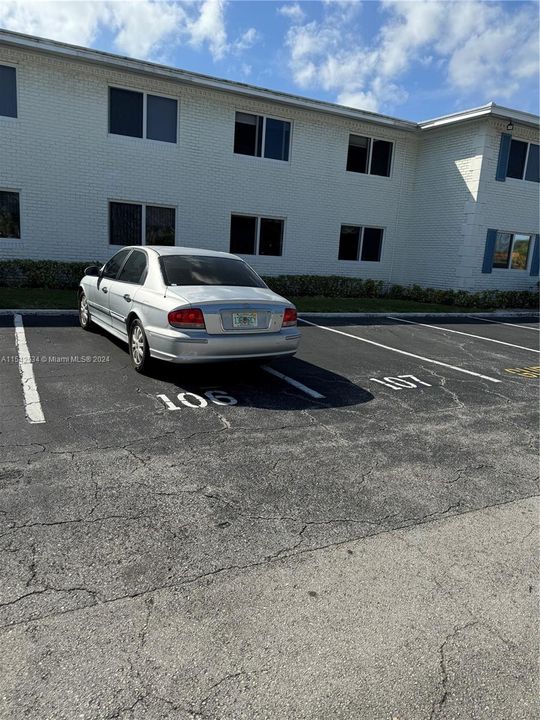 Parking space 107