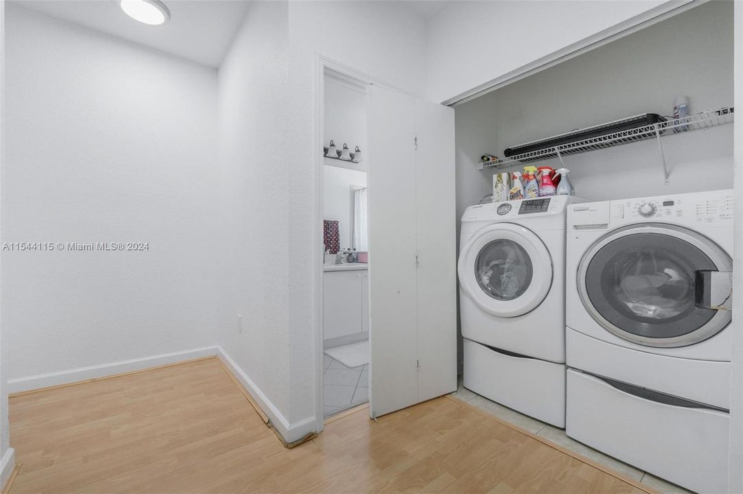 laundry in second floor