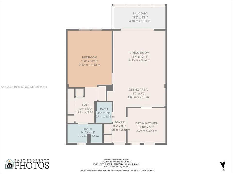 For Sale: $206,000 (1 beds, 1 baths, 812 Square Feet)