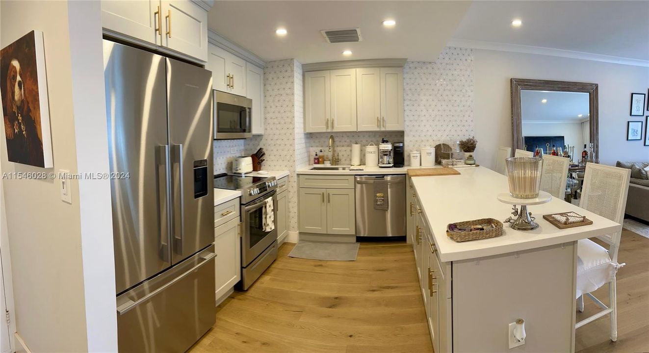 top of the line kitchen appliances and design  throughout