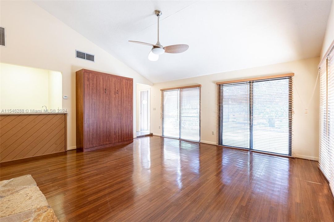Murphy bed in guest house