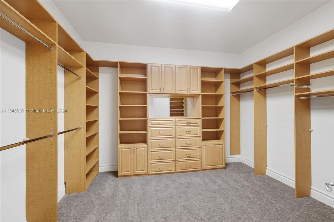 Two walk-in Master Closets