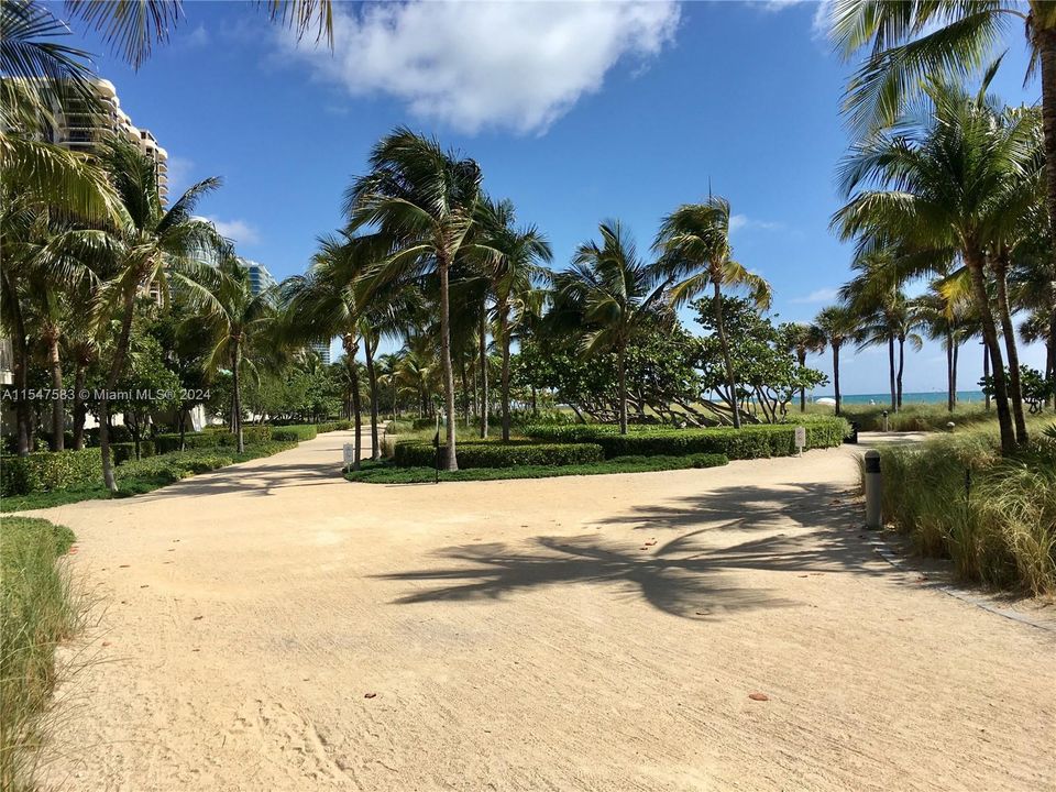 This path goes to Collins and 1 street (South Beach)