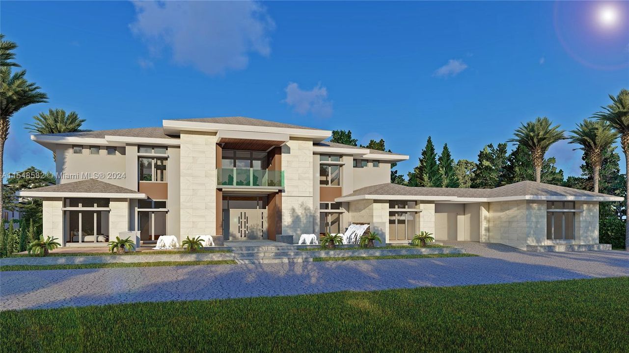 Contemporary style. Other facade styles available.