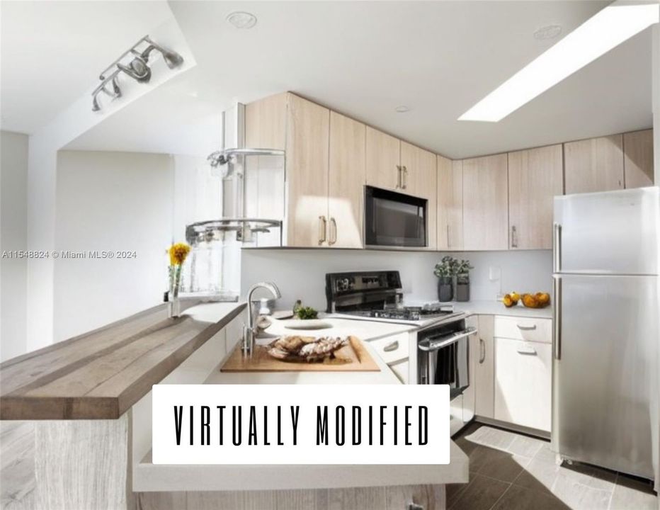 virtual modification of kitchen