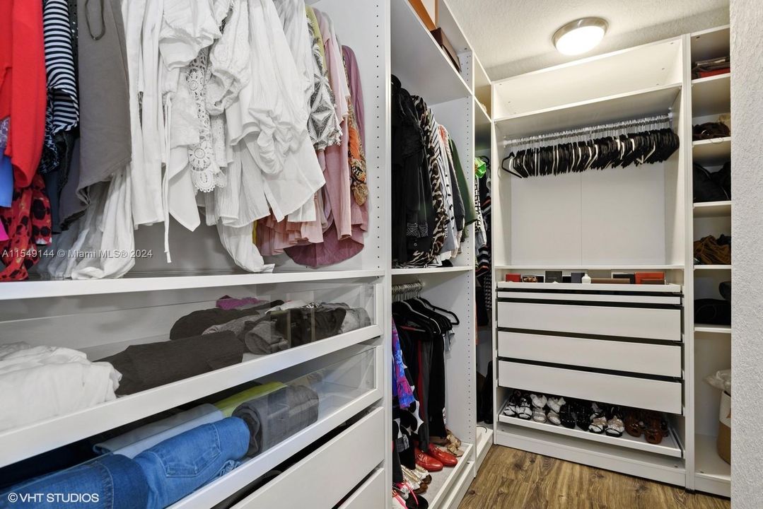 Closet for Primary bedroom.