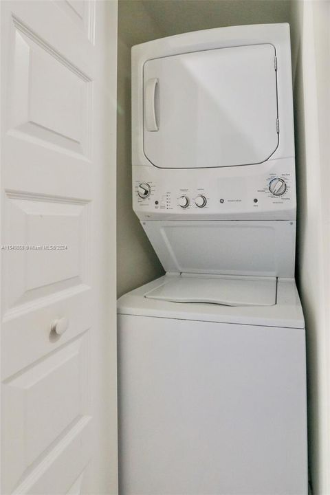 Stackable Washer and Dryer in Unit
